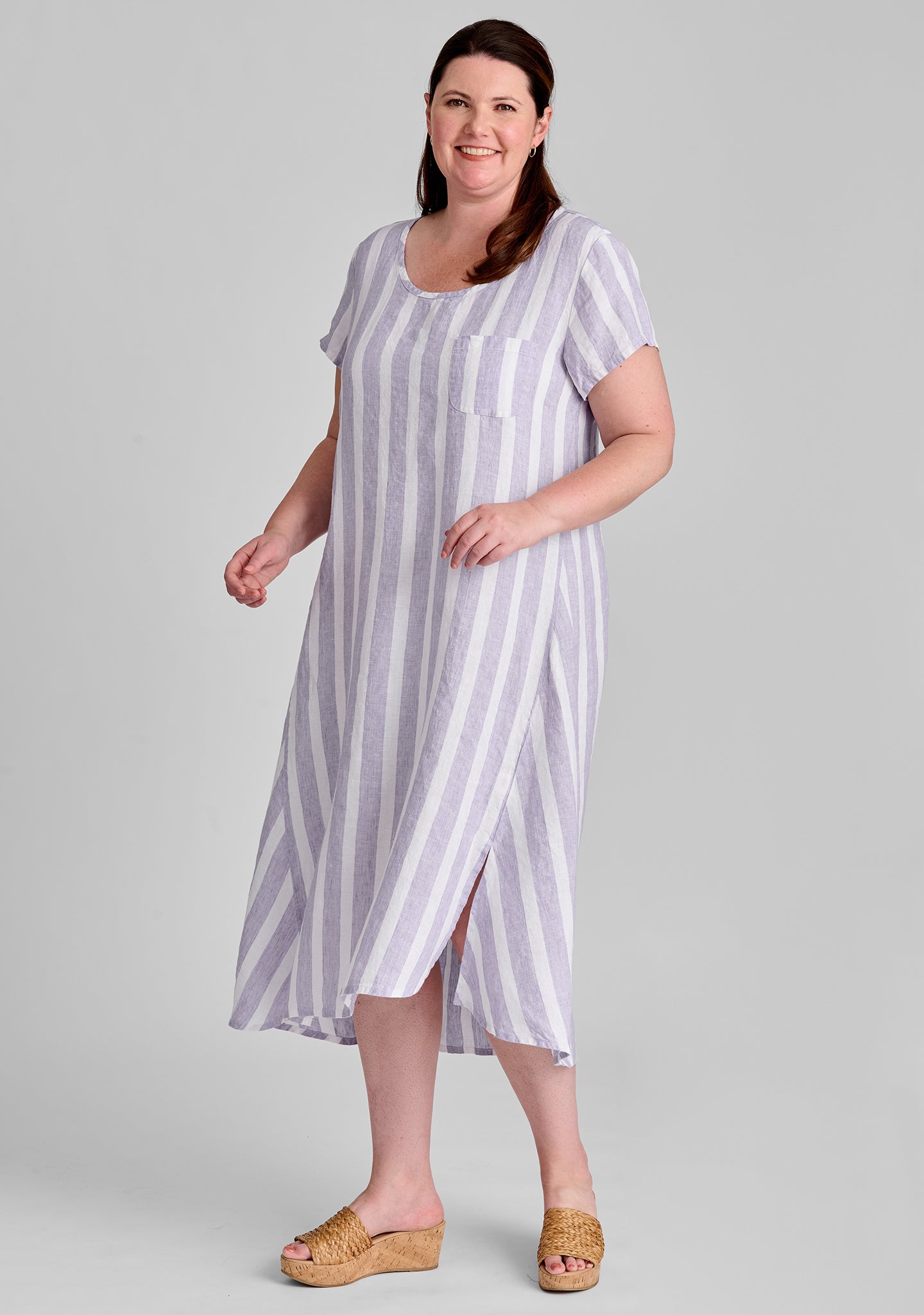 Stylish Linen Shift Dress for Women - Comfortable Stretch Top & Flowy Fit - Perfect for Summer, Beach, Office & Casual Outings