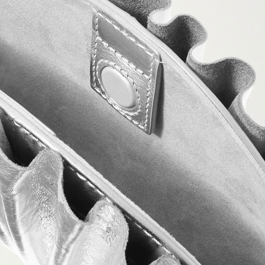 Nala Fashionable Silver Clutch Purse for Women - Elegant Evening Bag for Parties, Weddings, and Special Occasions