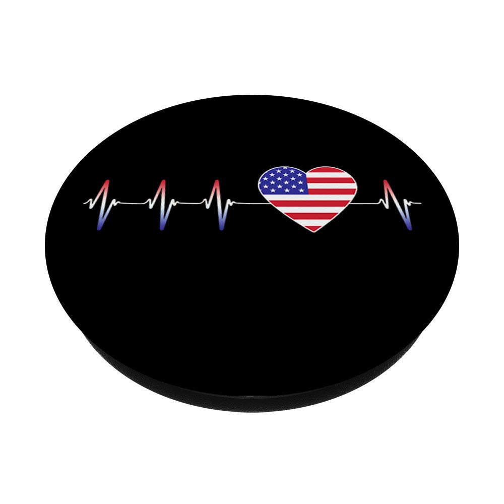 USA Flag PopSocket - Swappable Phone Grip with Patriotic American Design | Perfect for iPhone, Samsung & Tablets | Great Gift for 4th of July, Veterans Day & Patriotic Events