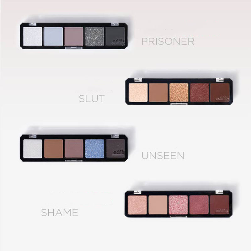 ODDITY Unnamed Ashes Series 5-Color Eyeshadow Palette - Everyday Makeup Collection for Natural & Glam Looks | Perfect for Day to Night Wear