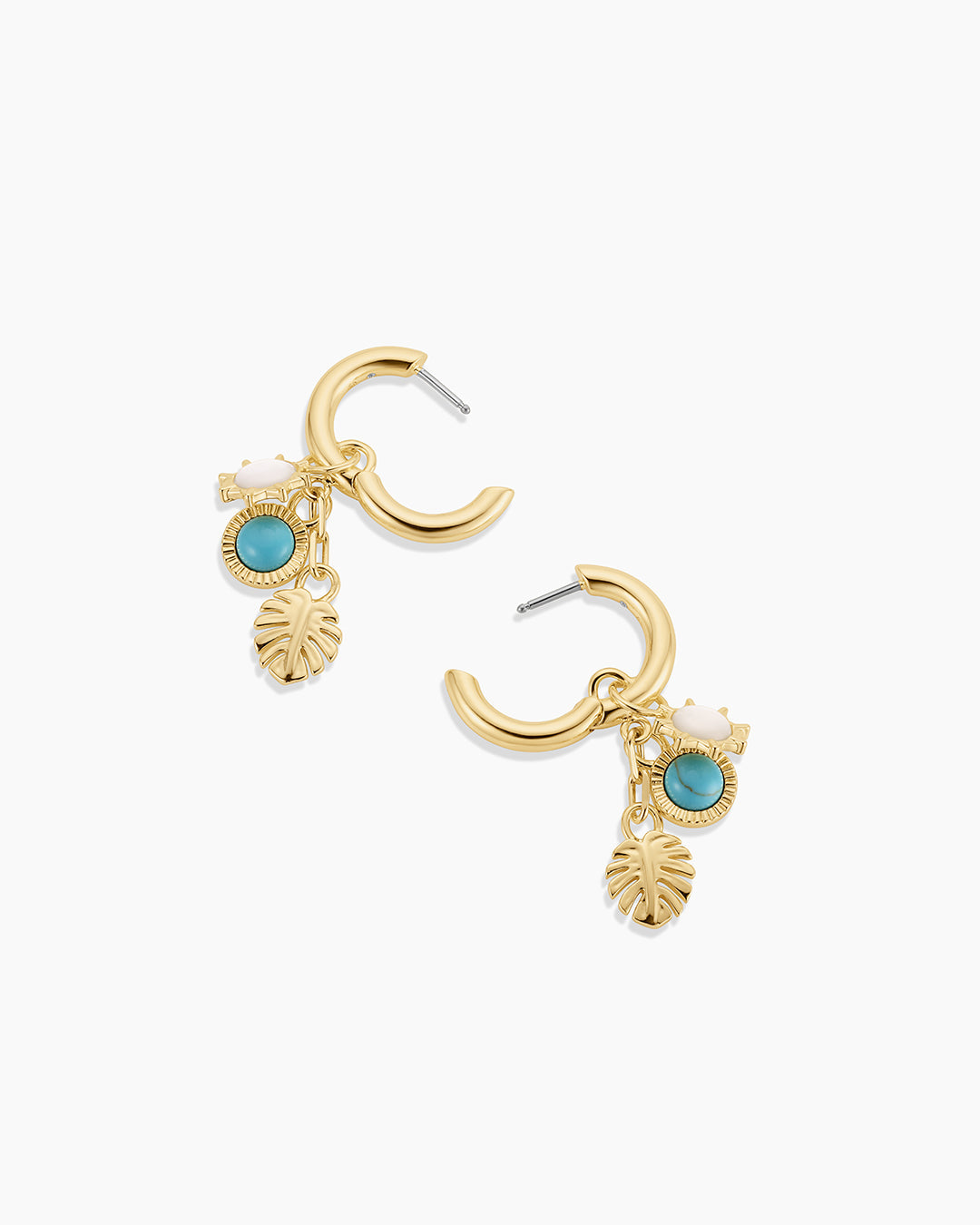 Trendy Beach Cluster Hoop Earrings for Women - Boho Chic Summer Jewelry for Vacation, Party & Casual Wear
