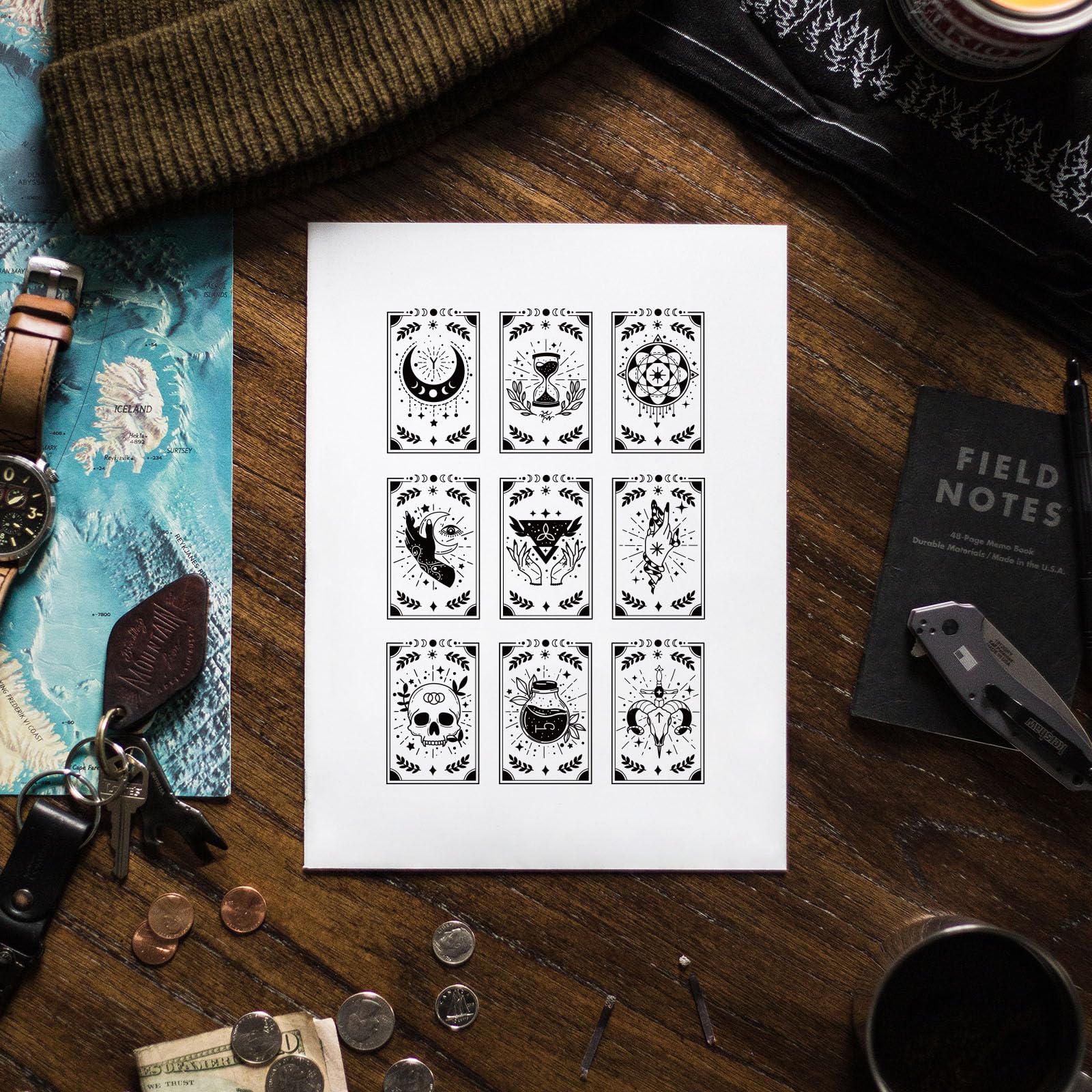 PVC Magic Card Stamps - Witch & Gothic Theme for DIY Scrapbooking | Halloween Crafts