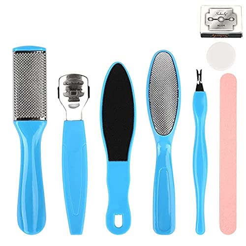 Professional 8-in-1 Pedicure Kit - Foot Scrubber, Callus Remover, Nail File & Dead Skin Exfoliator for Smooth Feet | Perfect for Home Spa, Salon Care & DIY Nail Maintenance