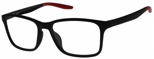 Nike 7117 Radiation Protection Glasses - UV400 Wrap-Around Safety Glasses, Square Plastic Frame for Men & Women, Small/Medium Size - Ideal for Computer Use, Gaming, and Outdoor Activities