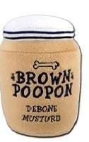 Brown Poopon Squeaky Dog Toy - Funny Plush Chew Toy for Small & Medium Dogs - Perfect for Playtime, Training & Stress Relief