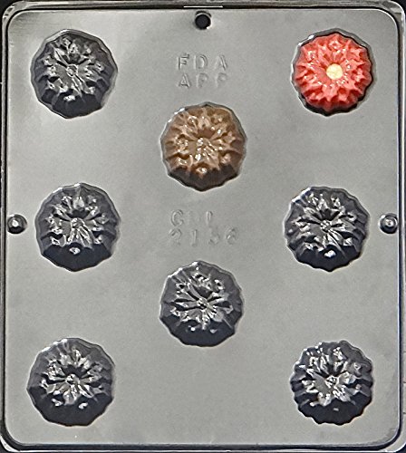 Christmas Poinsettia Chocolate Candy Mold - Premium Silicone Baking Mold for Holiday Treats, DIY Desserts, and Festive Party Favors
