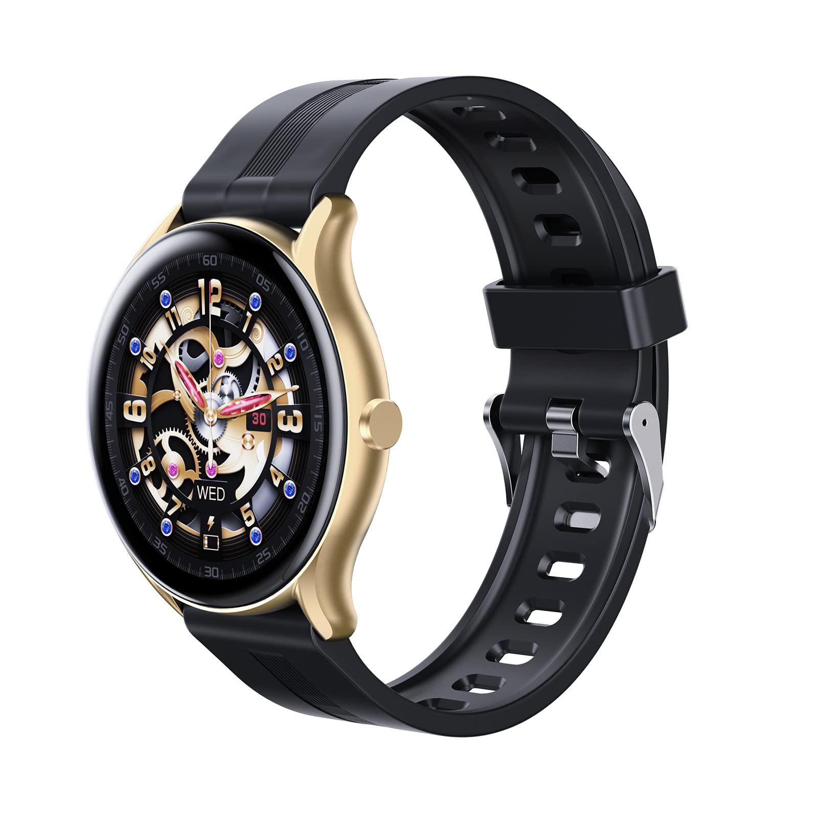 Smart Fitness Watch with Heart Rate & Blood Pressure - IP68 Waterproof, iOS/Android Compatible for Sports & Daily Use