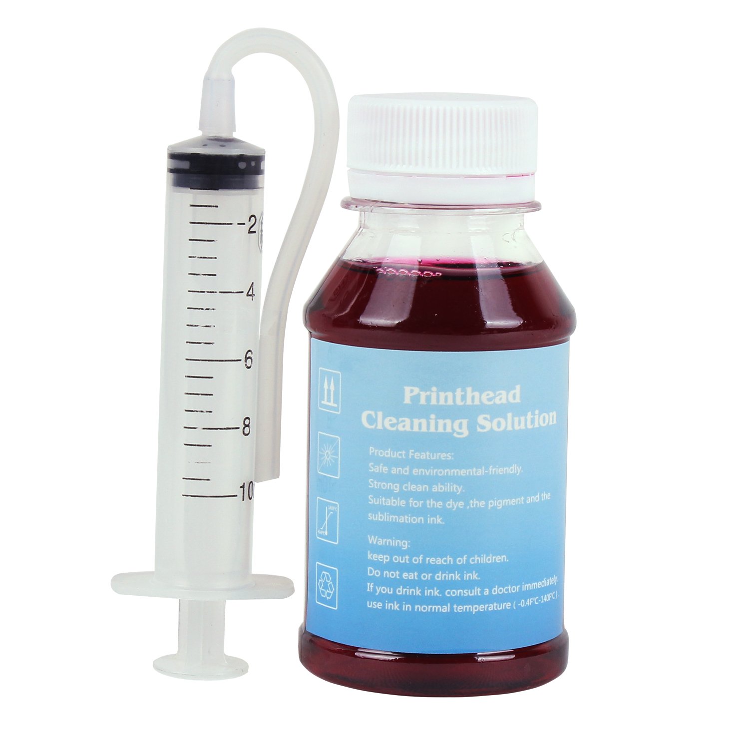 Epson Printhead Cleaning Kit - 100ML Nozzle Cleaner Solution for Inkjet Printers | Maintains Print Quality & Prevents Clogs | Ideal for Home, Office & Photo Printing