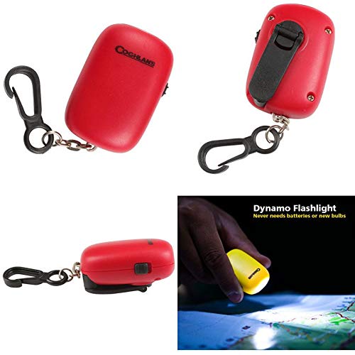 Coghlan's Dynamo Flashlight Set - Hand Crank LED Emergency Flashlights for Camping, Hiking & Power Outages