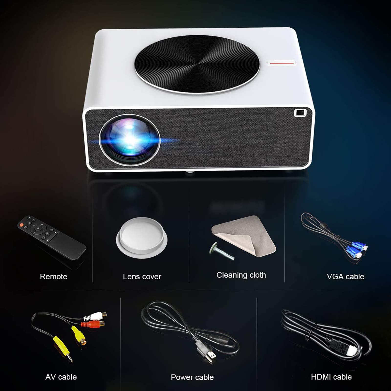 THREMA WiFi Bluetooth Projector - 1080P Full HD Home Theater Projector with 7200 Lumens | 5.7
