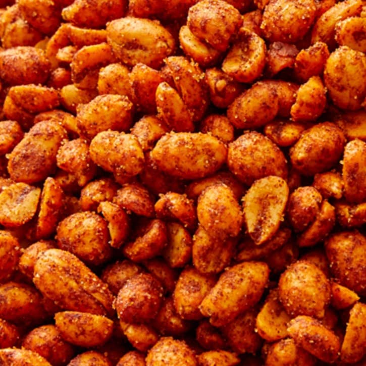 SweetGlob Chili Lemon Roasted Peanuts - Hot & Spicy Snacks, 2 Pound Bag - Perfect for Parties, Movie Nights & On-the-Go Snacking