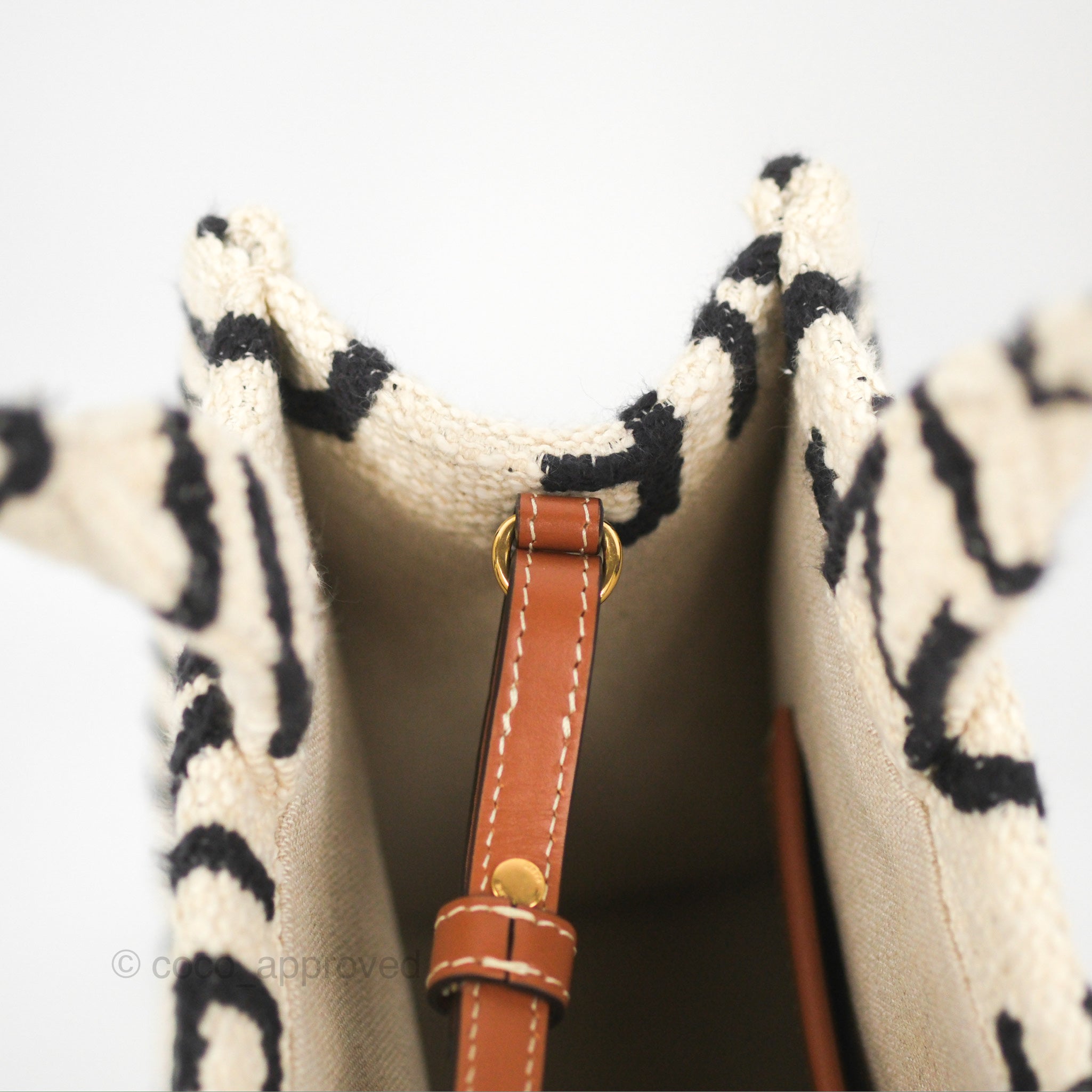 Celine Small Cabas Thais Textile Tote Bag in White - Luxury Designer Handbag for Women, Perfect for Work, Travel & Everyday Use