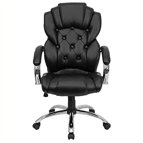 Scranton & Co Black High Back Transitional Office Chair - Ergonomic Executive Desk Chair for Home & Office Workspace