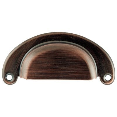 Antique Copper Half Moon Drawer Pulls - 3