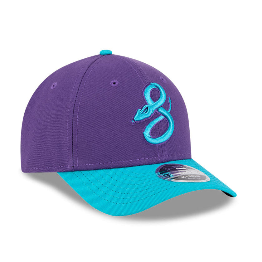 New Era 9Forty M Crown Arizona Diamondbacks 2025 City Connect Snapback Snake Game Hat - Purple & Teal Baseball Cap for Men | Game Day, Fan Gear, Streetwear Fashion