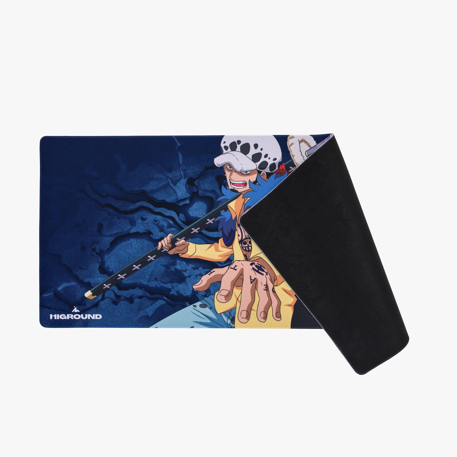 One Piece x HG Large Mousepad - Trafalgar Law Anime Gaming Mouse Pad - Non-Slip Rubber Base for PC & Laptop - Perfect for Gaming, Office, and Home Use