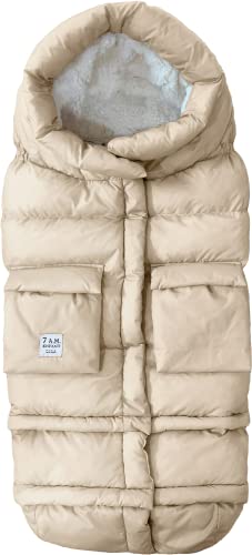 7AM Enfant Winter Stroller & Car Seat Footmuff - Adjustable Fleece-Lined Hooded Sleeping Bag for Babies (6M-4T) | Water Repellent, Warm Baby Blanket for Boys & Girls | Perfect for Stroller Walks, Car Rides & Outdoor Adventures
