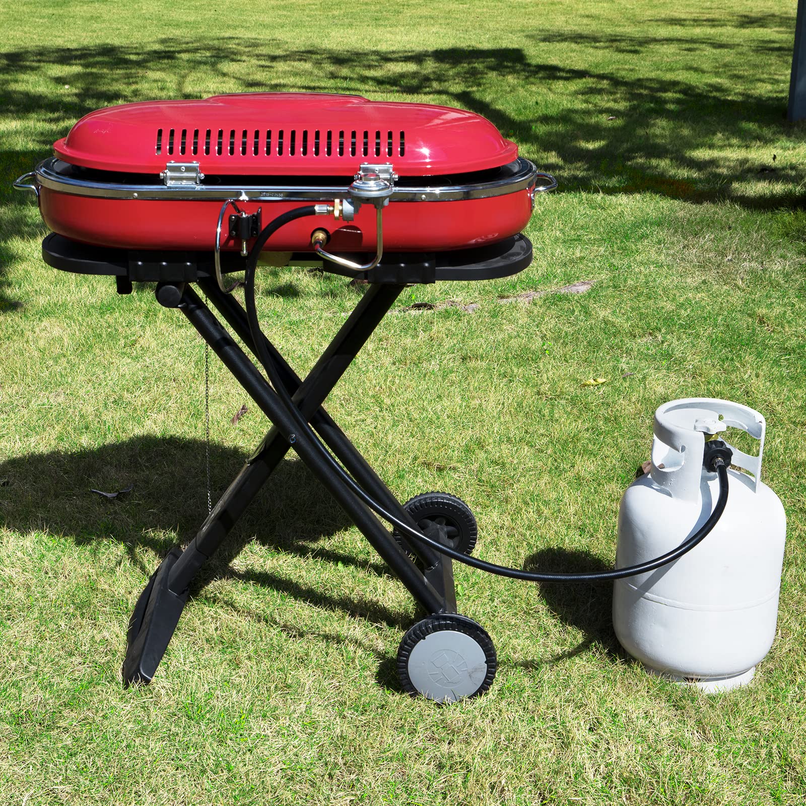 SHINESTAR 12FT Propane Adapter Hose for Mr. Heater Buddy Heater, Blackstone Tabletop Griddle, Camping Stove - Fits 5-40 lb Propane Tanks - Perfect for Outdoor Cooking, RV Trips & Emergency Heating