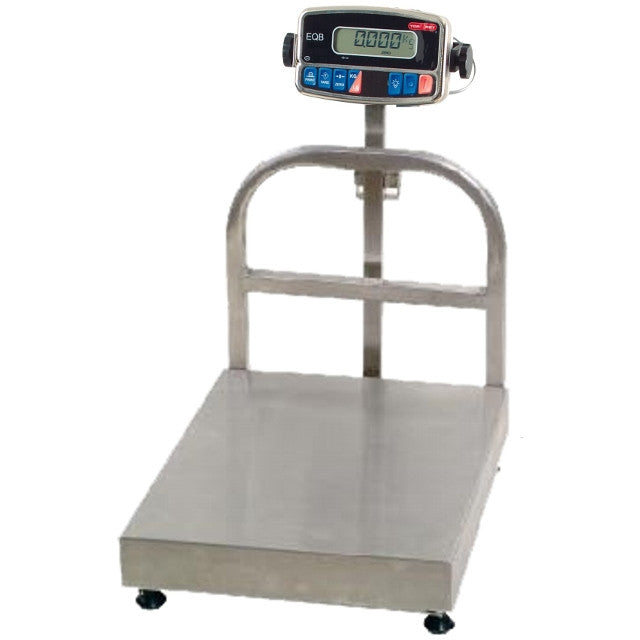 EQB 100/200 Stainless Steel Washdown Scale - Commercial Food Grade Digital Scale for Kitchen, Bakery & Restaurant Use - Waterproof & Easy to Clean