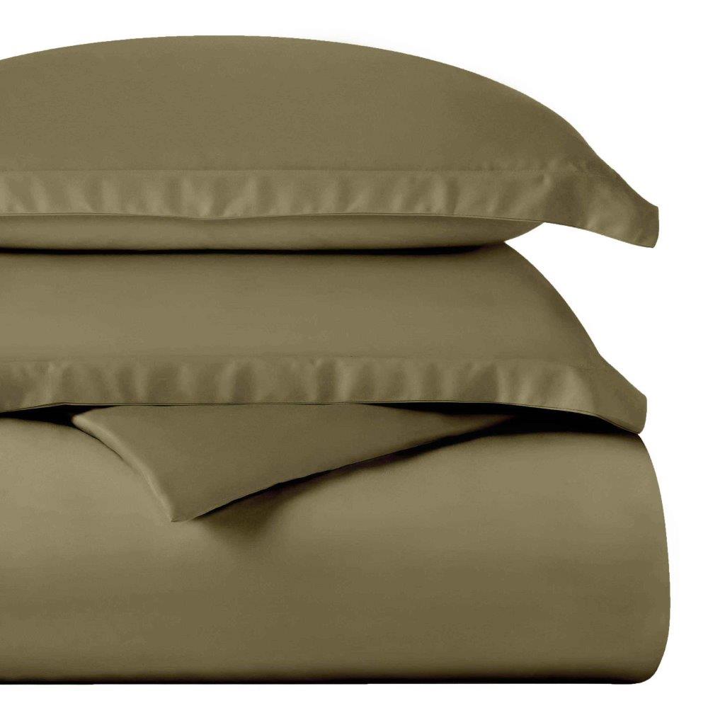 Premium Egyptian Cotton 400 Thread Count Duvet Cover Set - Ultra Soft & Breathable Bedding for Luxury Hotels & Master Bedrooms