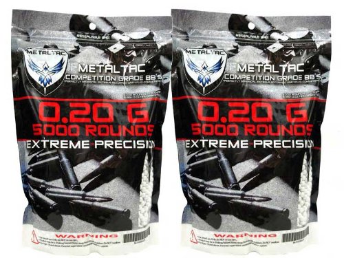 6mm Airsoft BBs .20g - 10,000 Rounds for AEG Guns | High Precision Pellets for Target Practice