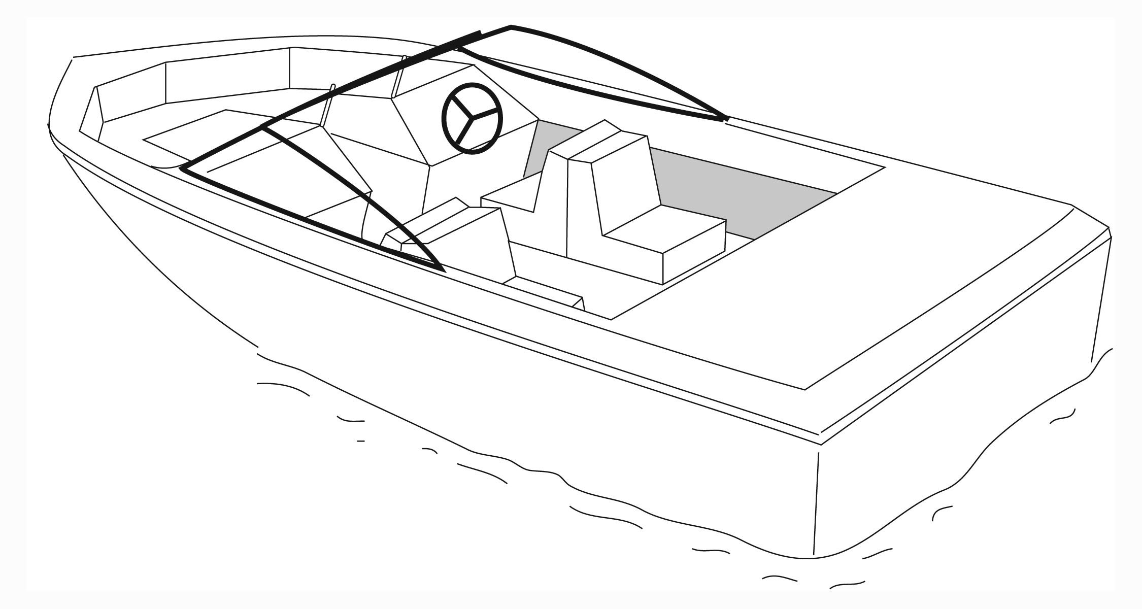 Tri-Hull Boat Cover for Inboard/Outboard Engines - Heavy-Duty Waterproof Protection for Boats, Yachts & Marine Use - Perfect for Storage, Travel & Outdoor Adventures