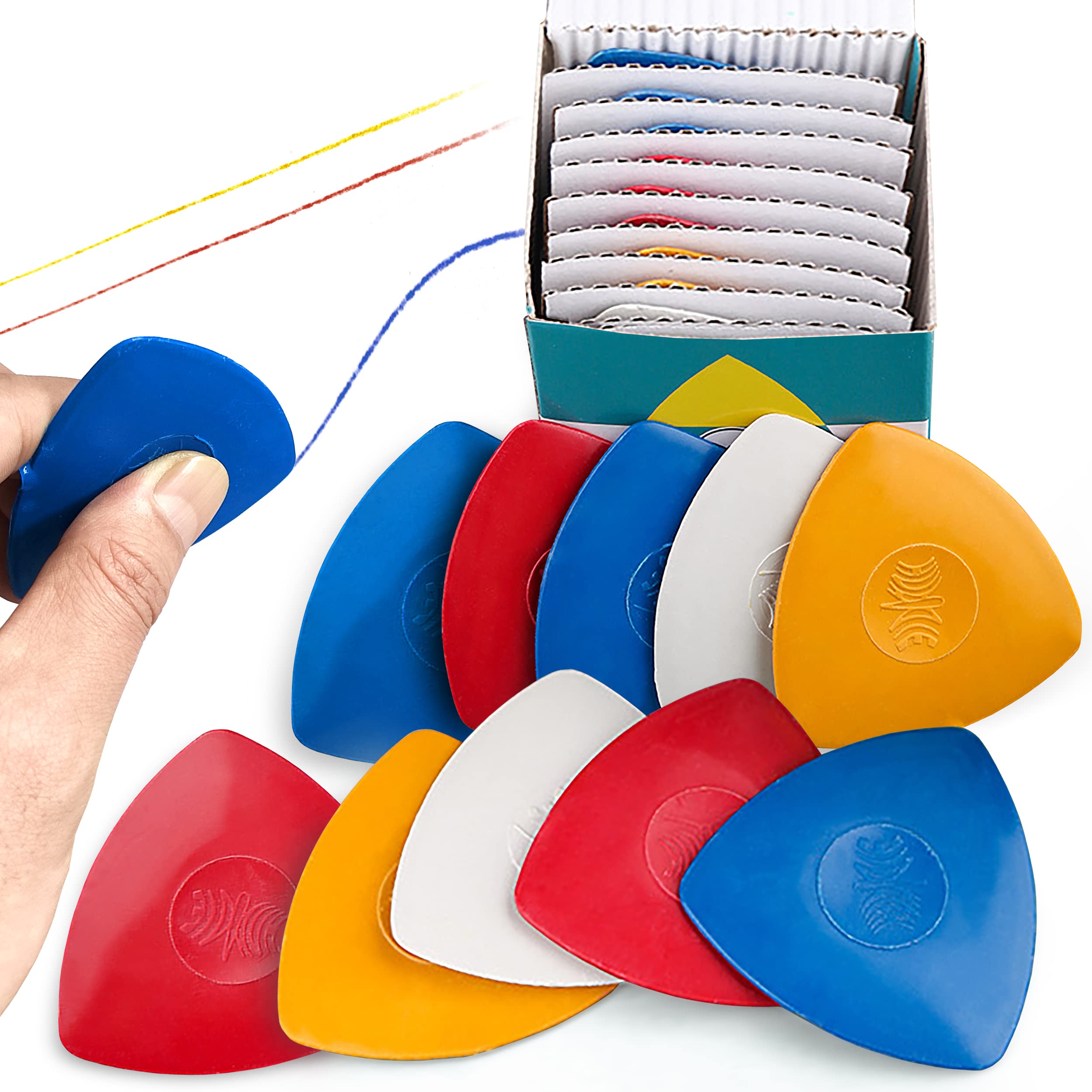 10Pcs Professional Tailors Chalk Set - Fabric Marking Chalk for Sewing, Alterations, Cutting & Crafting | Ideal for Hemming, Basting & DIY Clothing Projects | Perfect for Tailors, Seamstresses & Home Sewing Enthusiasts