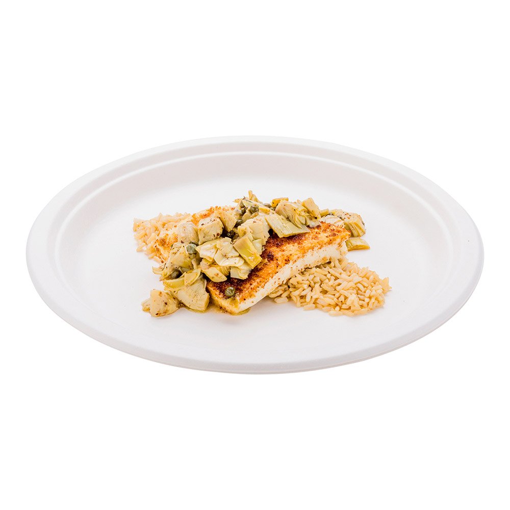 Eco-Friendly 11.8 Inch Disposable Dinner Plates - 100 Pack Heavy-Duty Bagasse Plates Made from Sugarcane Fibers | Premium White Round Plates for Restaurants, Catering, Parties & Outdoor Dining
