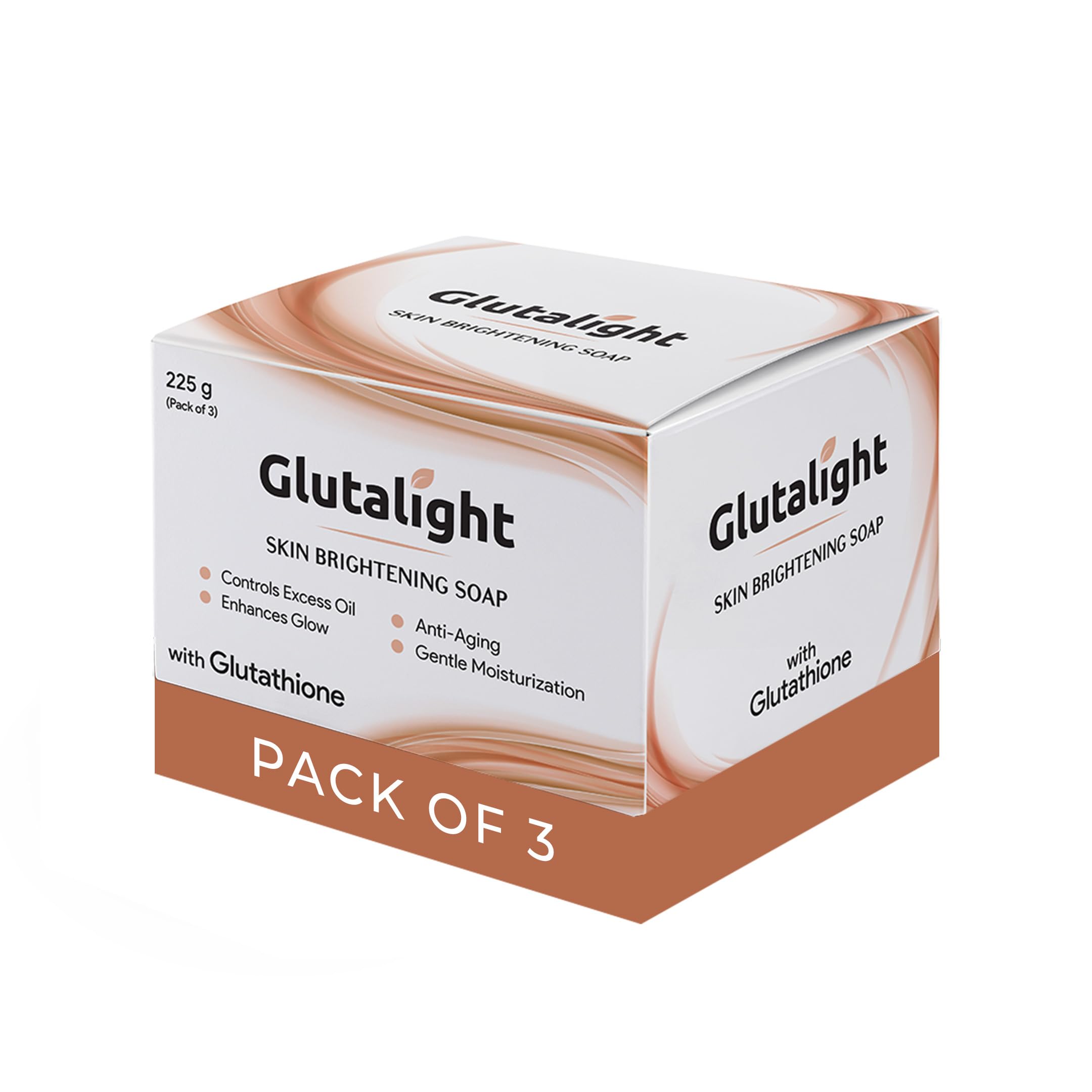 Glutalight Glutathione Soap for Even Skin Tone - Reduces Dark Spots & Fades Pigmentation - Controls Excess Oil for Radiant Glow - Bath Soap Combo Pack of 3 - Perfect for Daily Skincare & Brightening Routine