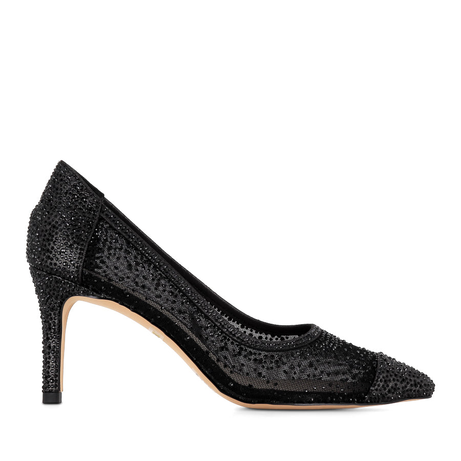 BENTER Black Shimmer Multi-Colored Dress - Elegant & Stylish for Parties, Weddings & Special Occasions