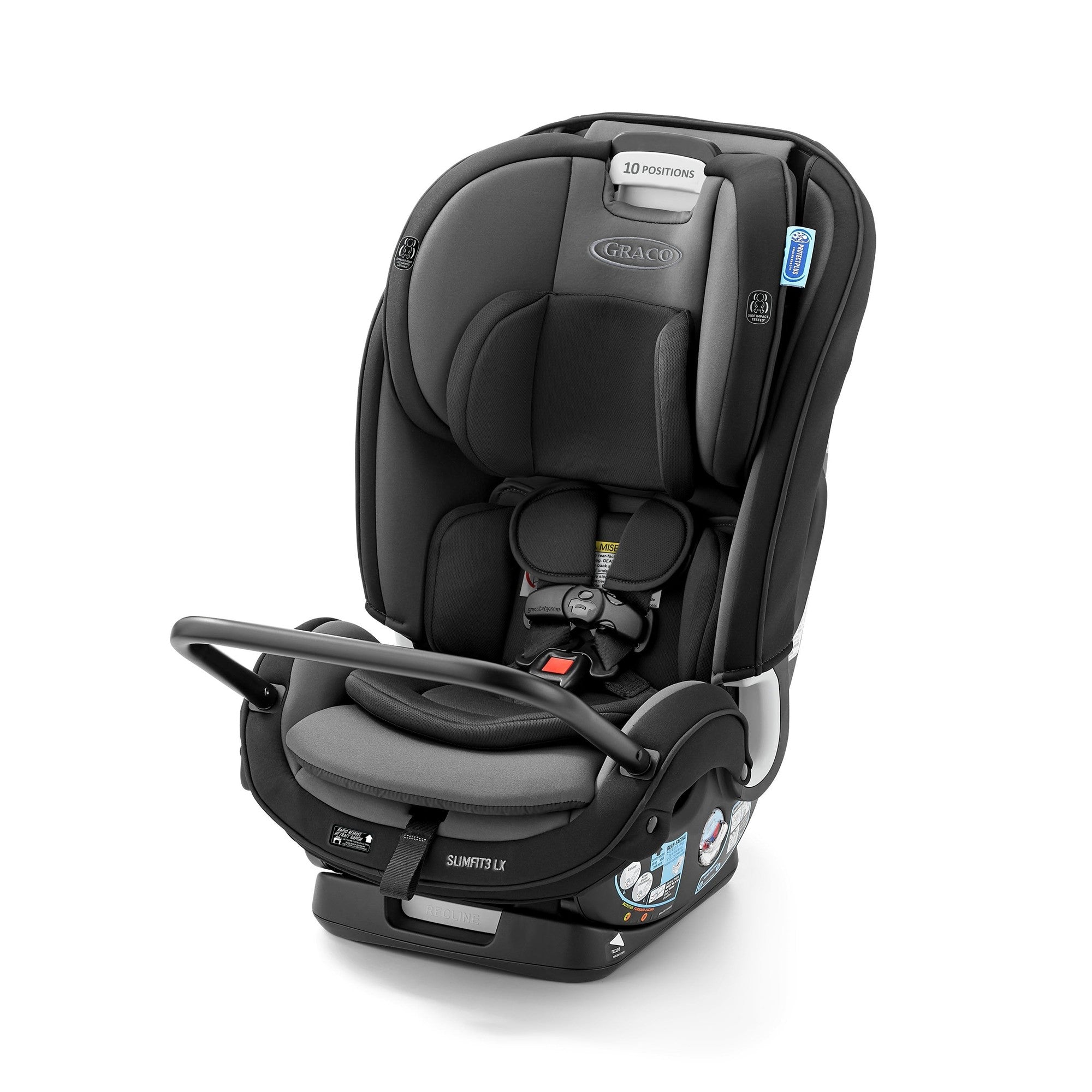 Graco SlimFit3 LX Convertible Car Seat - 3-in-1 Rear Facing, Forward Facing & Booster Seat for Toddlers & Kids | Safe & Comfortable for Long Car Rides | Perfect for Family Travel & Daily Commute