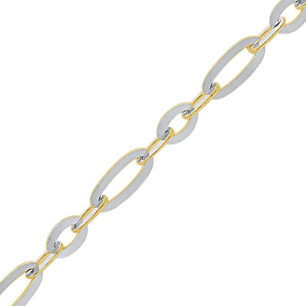14K White & Yellow Gold Twilight Chain Necklace for Women - Elegant Layered Jewelry for Daily Wear & Special Occasions