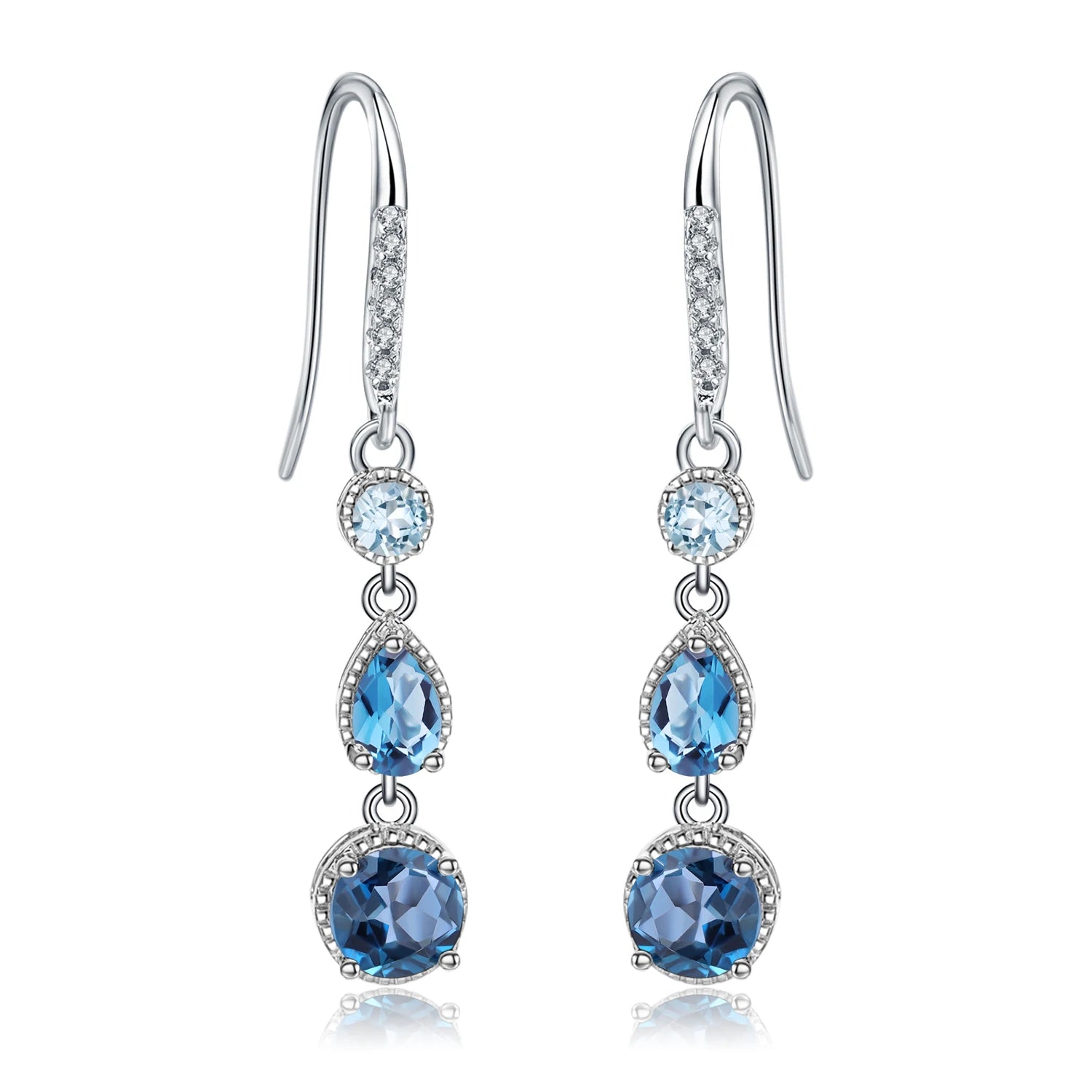 Dusky Glow Earrings for Women - Elegant Boho Dangle Earrings with Shimmering Beads | Perfect for Parties, Weddings & Evening Events
