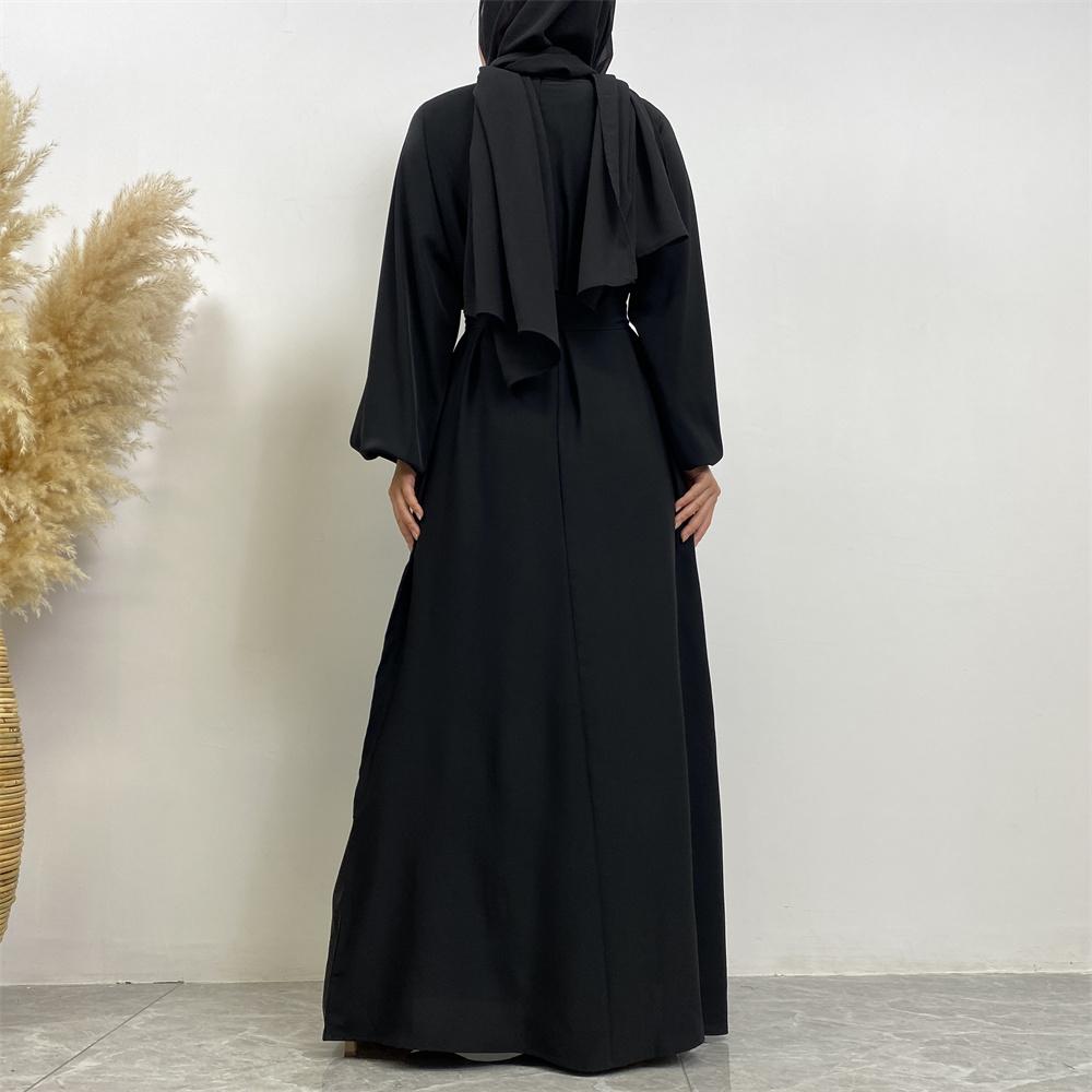Classic Black Abaya for Women - Modest Islamic Dress for Prayer, Eid & Special Occasions