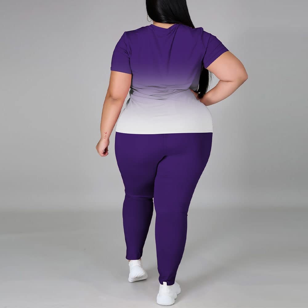 PINSV Plus Size Women's 2-Piece Outfit Sets (1X-5X) - Comfortable & Stylish Casual Wear for Work, Travel & Everyday Fashion
