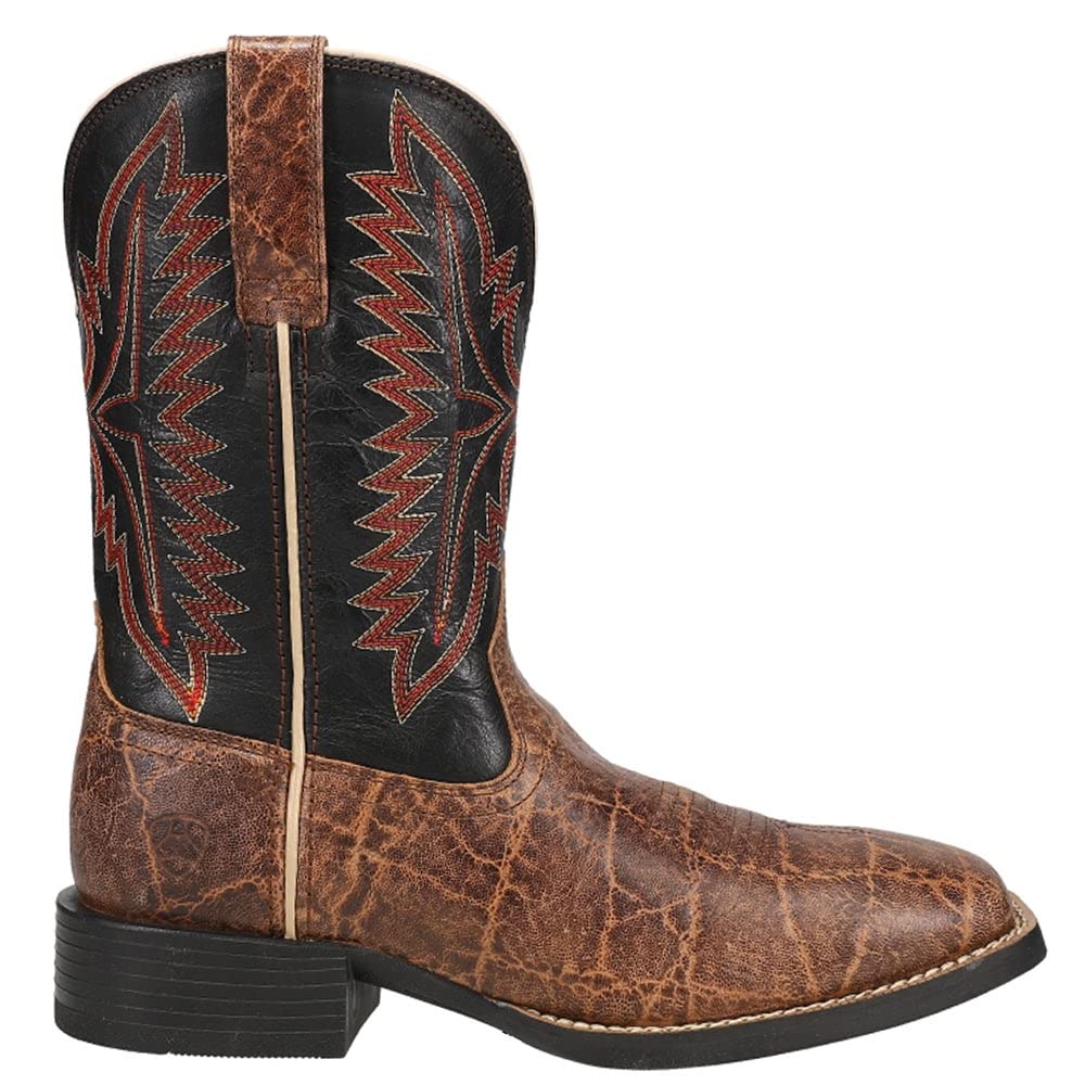 ARIAT Men's Sport Smokewagon Western Boots - Comfortable Cowboy Boots for Riding, Work & Casual Wear | Durable Leather, Square Toe Design | Perfect for Ranchers, Riders & Country Style