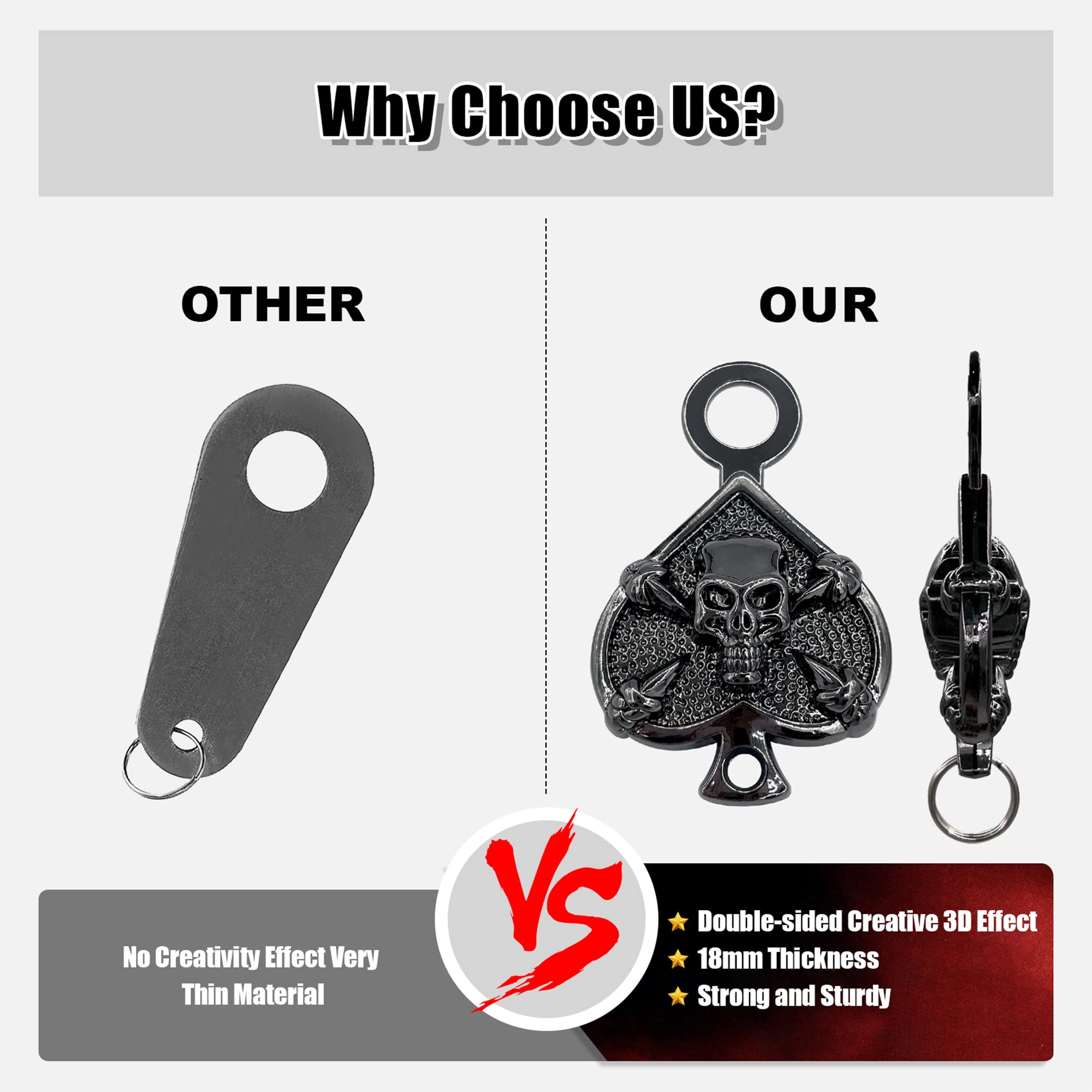 Motorcycle Riding Bell Hanger - Universal Bike Bell & Keychain Holder for Safe Rides