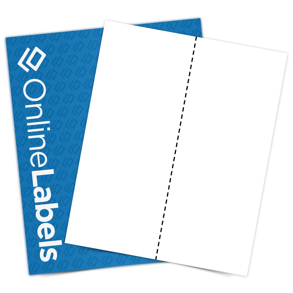 8.5 x 11 Full Sheet Blockout Labels for Laser Printers - 250 Pack with Vertical Back Slit for Easy Peeling - Perfect for Mailing, Shipping & Organizing - OnlineLabels
