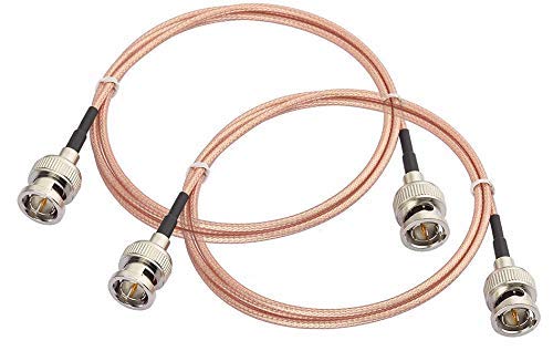 Superbat 3G HD SDI BNC Cable 3ft (100cm) 75 Ohm Coaxial Video Cable for Blackmagic Cinema Camera, BMCC, HD-SDI, 3G-SDI, 4K & 8K SDI Equipment - Straight Connector (2 Pack) - Perfect for Professional Video Production, Live Streaming & Broadcast Studios