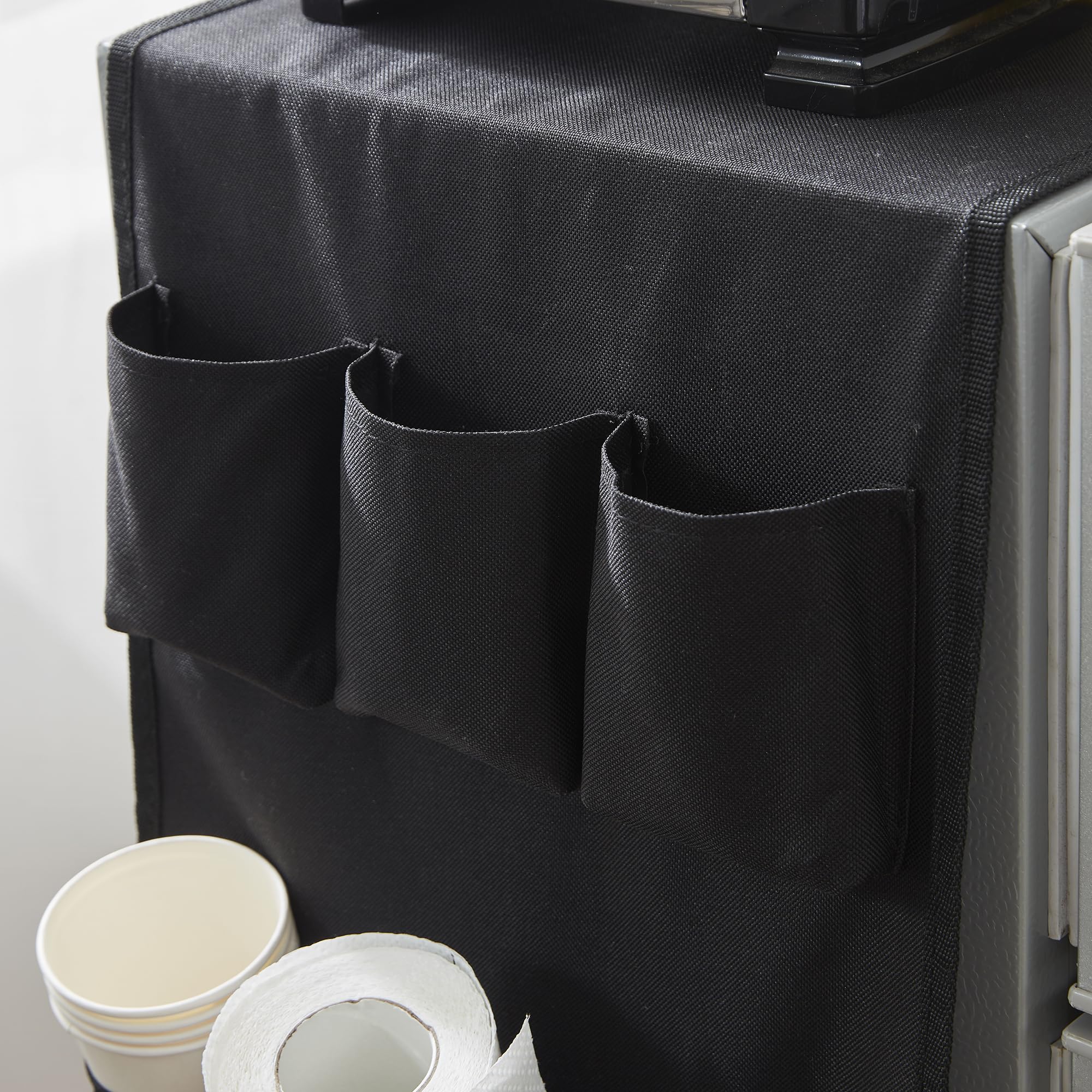 Double Cookin Caddy - Over the Fridge Storage Organizer for Kitchen Utensils & Spices | Space-Saving Pantry Organizer for Small Kitchens | Perfect for Storing Cooking Tools, Spices & More