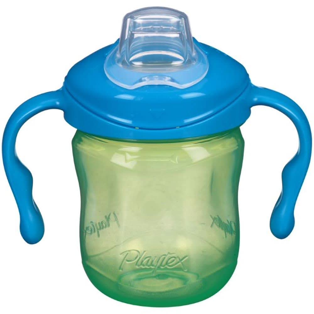 Playtex® Sipsters® Stage 1 Baby Cup with Soft Spout - BPA-Free, Leak-Proof, Easy-Grip (1 Pack, Green) - Perfect for First Sippers & Toddler Transition from Bottle to Cup