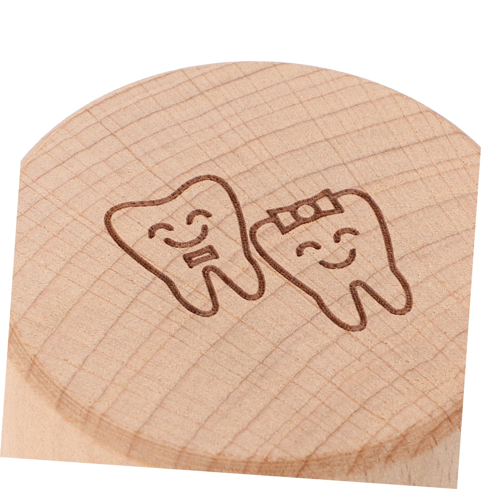 PRETYZOOM Wooden Tooth Saver Box for Kids - Baby Teeth Organizer & Keepsake Storage Container with Fetal Hair Holder - Perfect for Baby's First Tooth, Milestone Memories, and Nursery Decor