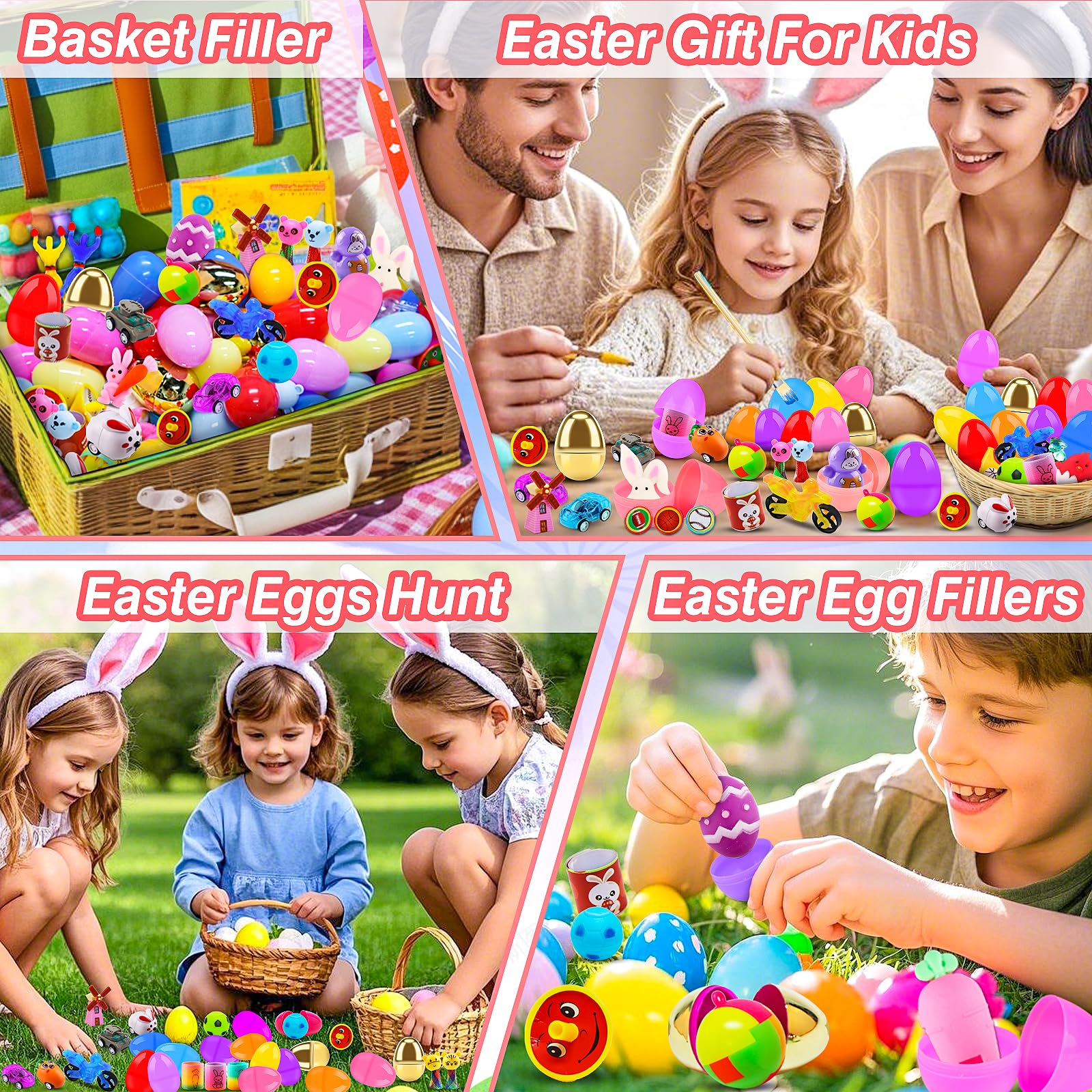 75 PCS Prefilled Easter Eggs with Assorted Toys Inside - Easter Basket Stuffers for Kids, Easter Egg Hunt Prizes, Classroom Rewards & Party Favors - Perfect for Easter Celebrations, School Events & Holiday Gifts