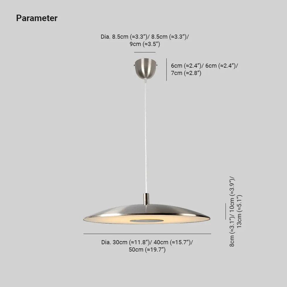 Modern Thin Plate Pendant Light for Dining Room - Minimalist Ceiling Lighting Fixture for Kitchen Island, Breakfast Nook & Contemporary Home Decor