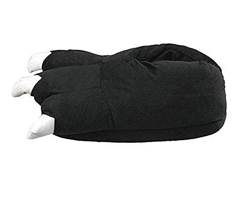 Unisex Plush Animal Paw Slippers - Cozy Fuzzy Warm House Shoes with Dinosaur & Claw Designs for Indoor/Outdoor Wear - Perfect Gift for Kids & Adults