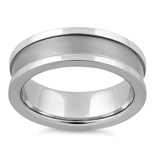 Premium Stainless Steel Polished Satin Finish Band Ring for Men & Women - Durable Wedding, Engagement, Fashion Jewelry Gift for Everyday Wear