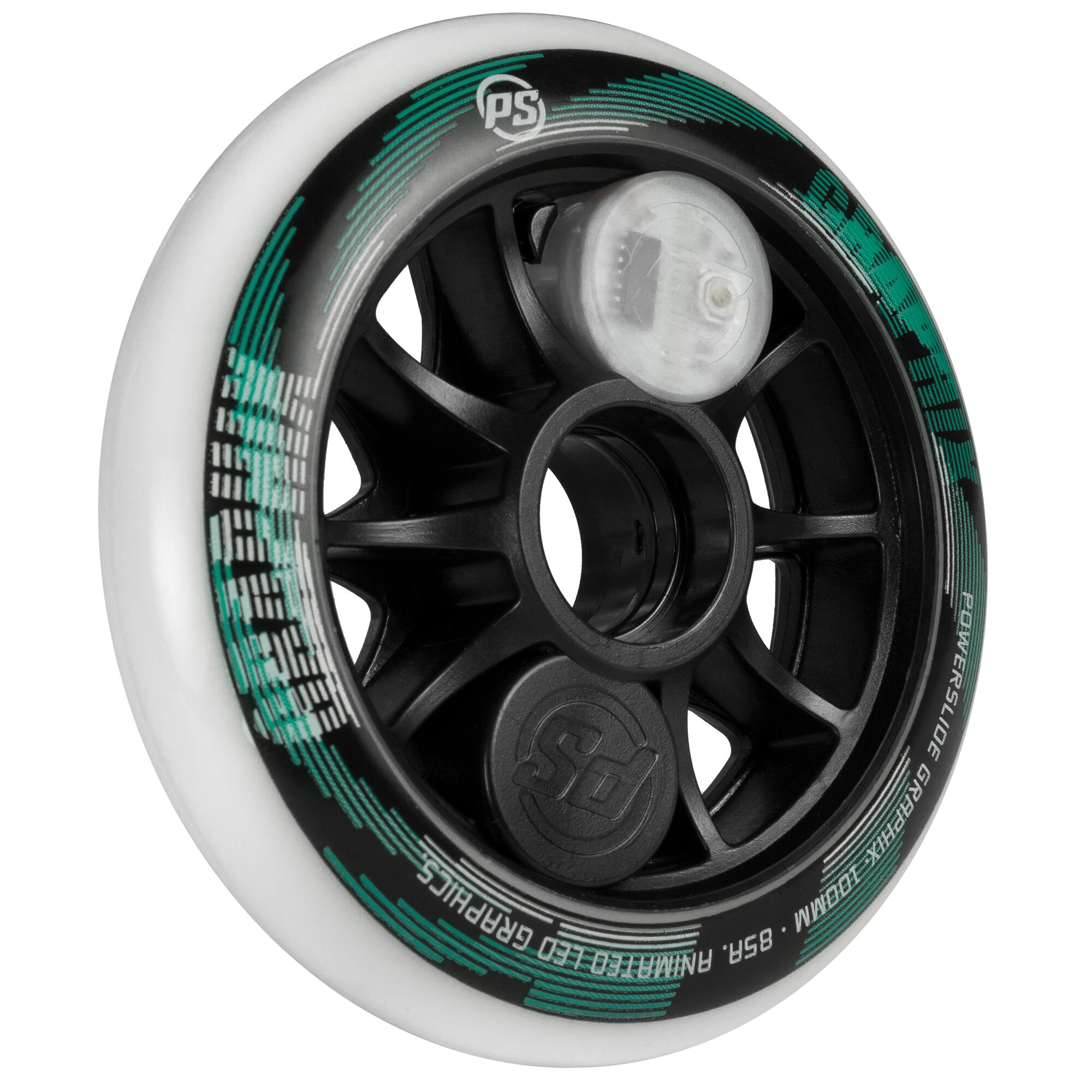 Graphix 100/85A White Wheels - High-Performance Skateboard Wheels for Smooth Rides | Perfect for Street Skating, Park Tricks & Longboard Cruising
