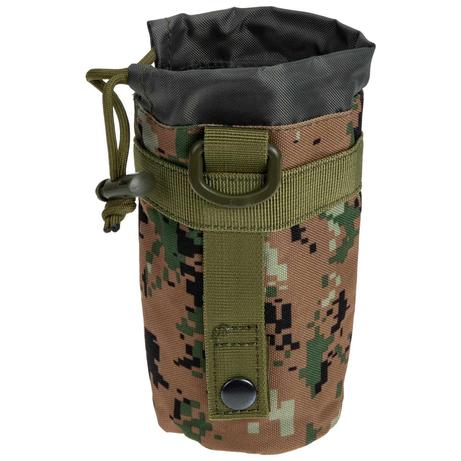 LUOZZY Tactical Water Bottle Pouch Bag - Military Grade Nylon Hydration Carrier with Adjustable Strap - Portable Sports Water Bottle Holder for Hiking, Camping & Outdoor Activities (Camouflage Pattern)