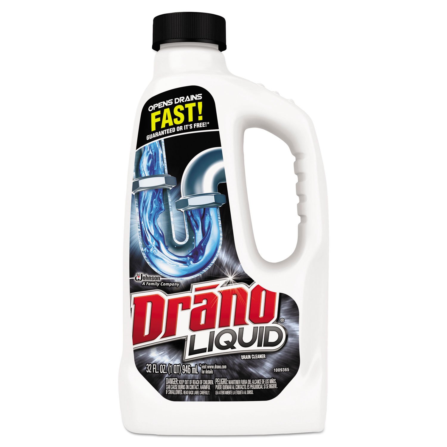 Drano Liquid Drain Cleaner - Fast Clog Remover for Kitchen Sink, Shower & Bathtub - Safe for Pipes - Professional Strength Drain Opener for Hair, Grease & Soap Scum
