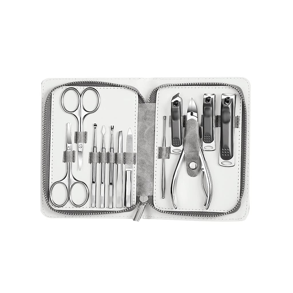 Professional Stainless Steel Nail Scissors & Clippers Set - Manicure Pedicure Kit for Home Salon & Travel Grooming Essentials